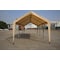 Impact Canopy Heavy Duty Carort 10In8 FT x20In, 8 Legs, Steel Pipes, Tan Cover with Leg Skirts 070018009 - alternate 2